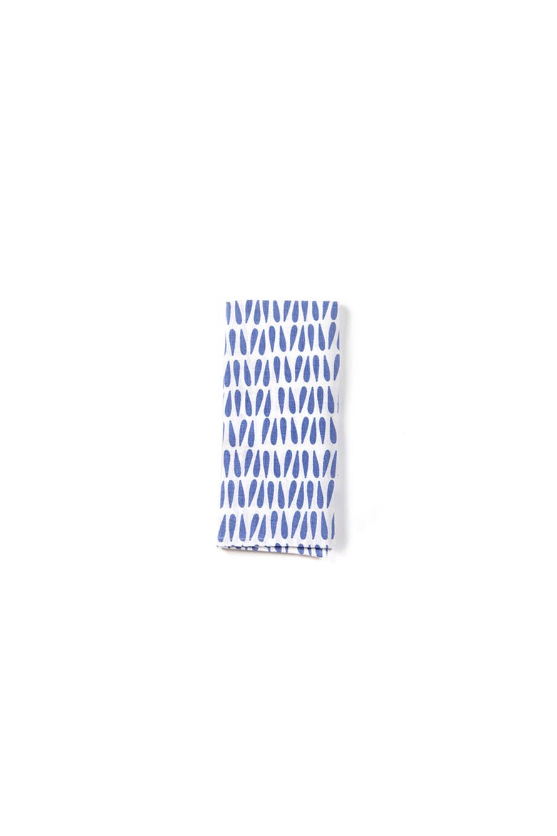 Iris Blue Drop Large Hand Towel, Main, color, Blue