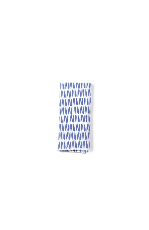 Iris Blue Drop Large Hand Towel