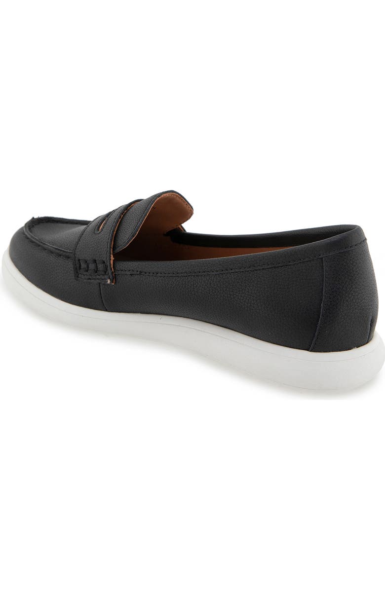 Gentle Souls Bailey Metallic Penny Loafer, Alternate, color, Black Leather