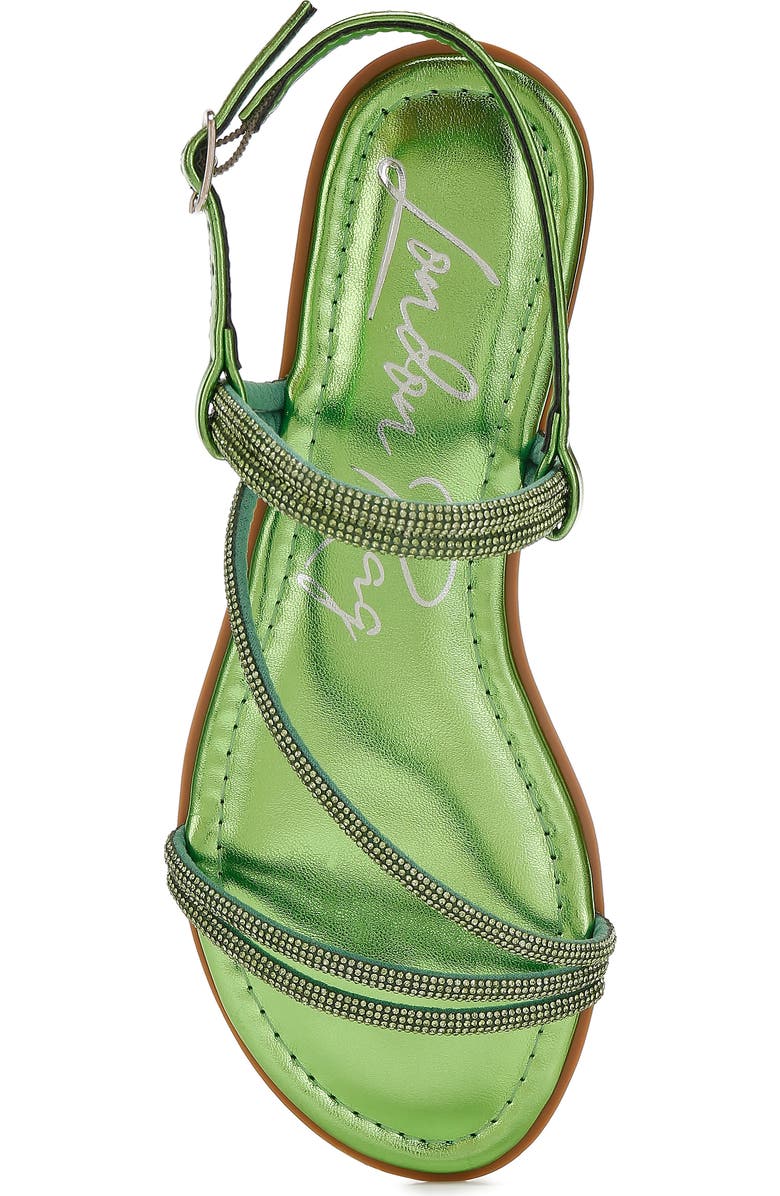 LONDON RAG Bawley Crystal Embellished Flat, Alternate, color, Green