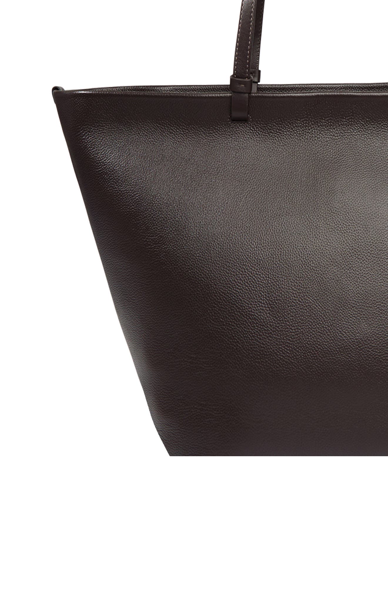 Vince Large Marin Leather Tote, Alternate, color, Cacao