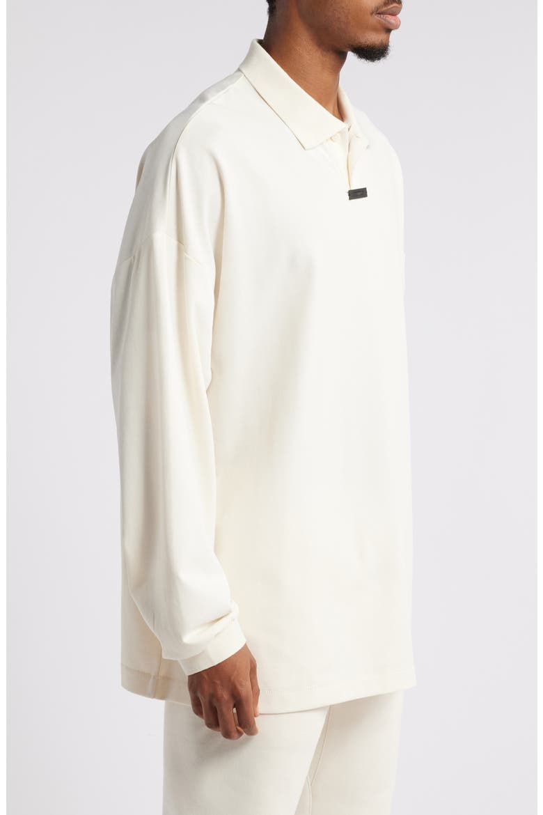 Gender Inclusive Oversize Cotton Blend Piqué Polo, Alternate, color, SHELL