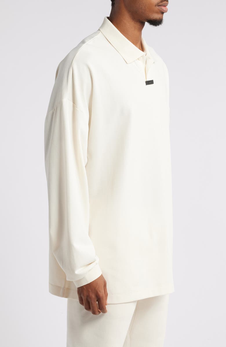 Fear of God Essentials Gender Inclusive Oversize Cotton Blend Piqué Polo, Alternate, color,