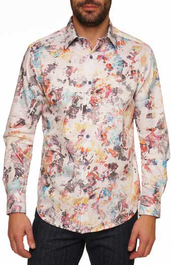 Splash of Color Print Cotton Shirt