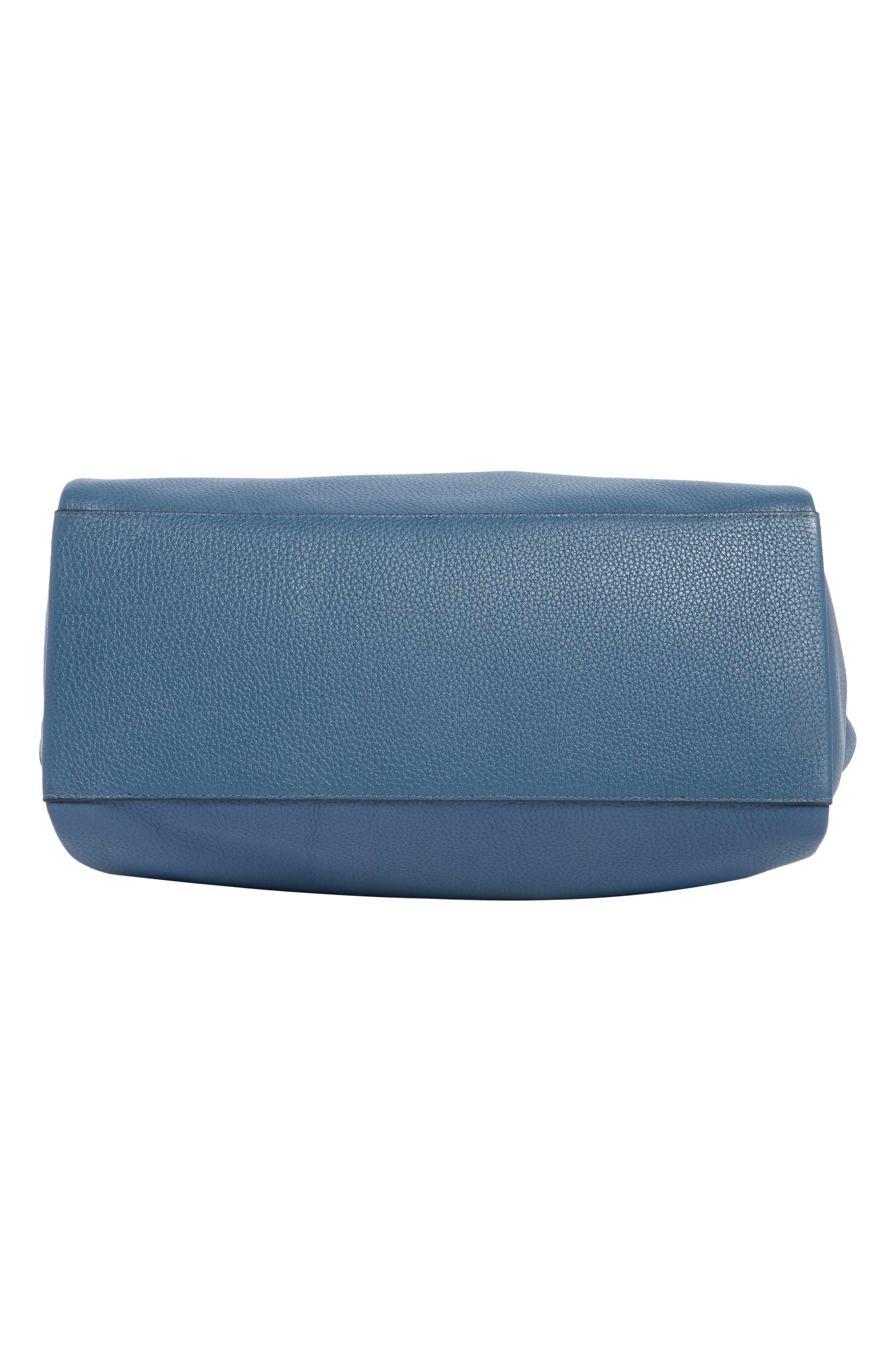 Dumpling Medium Pebbled Leather Tote, Alternate, color, BLUESTONE