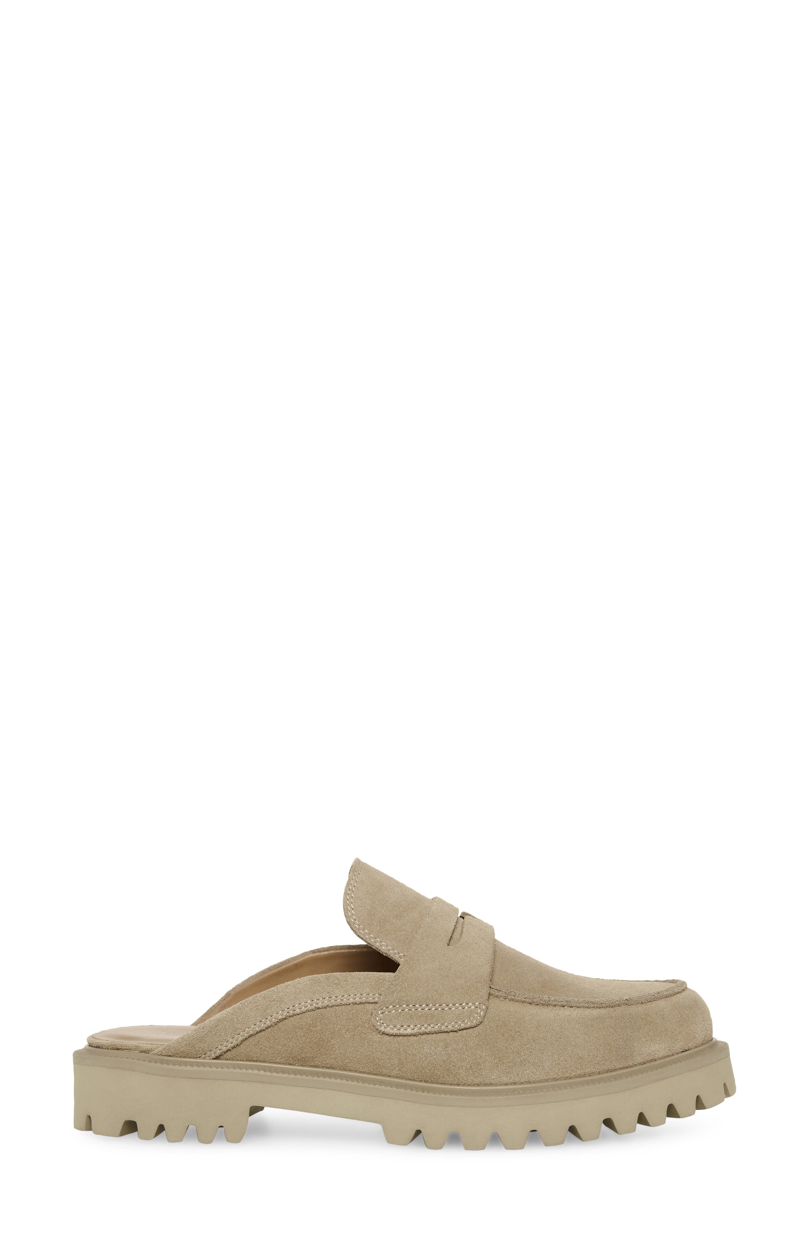 Blondo France Waterproof Penny Loafer Mule, Alternate, color, Sand Suede