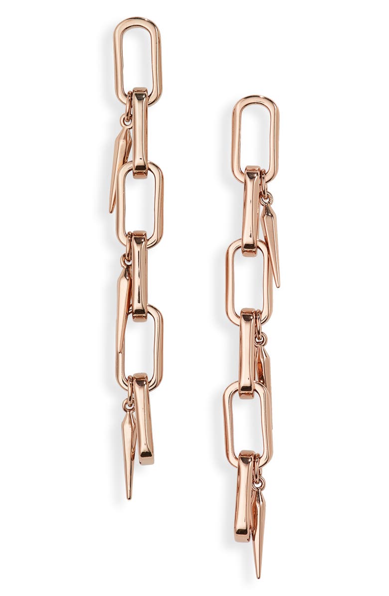Zimmermann Dancer Paper Clip Chain Drop Earrings, Main, color, 