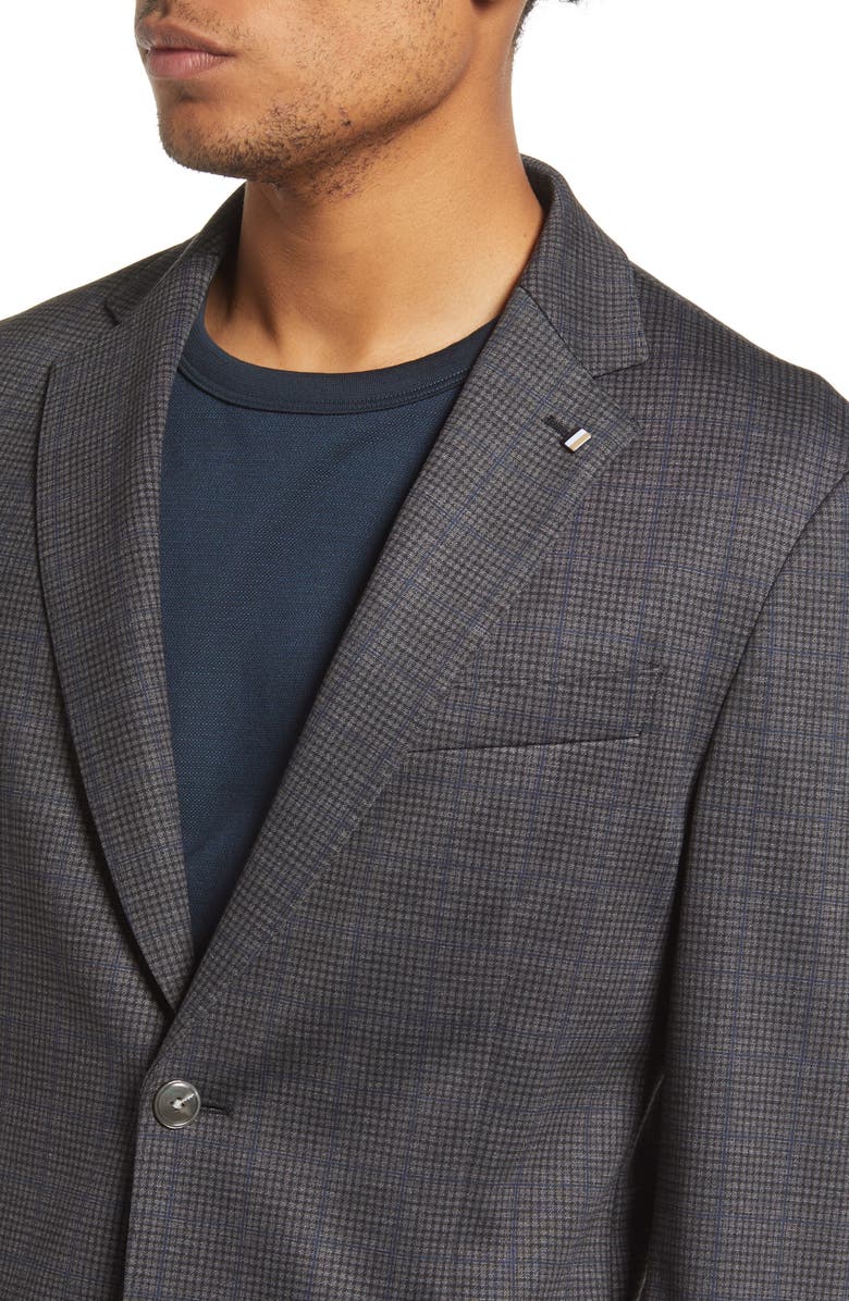 BOSS Hanry Slim Fit Plaid Sport Coat, Alternate, color,
