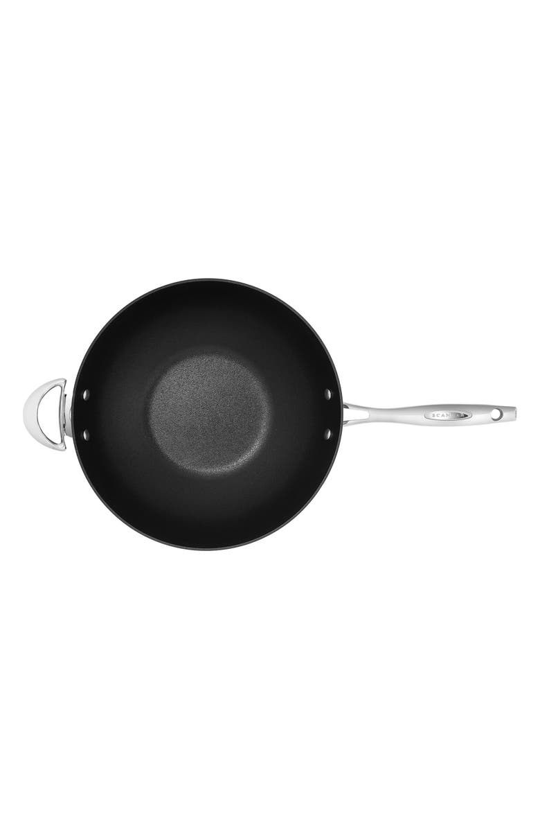 Scanpan HaptIQ 12.5-Inch Stainless Steel Wok, Alternate, color, Silver