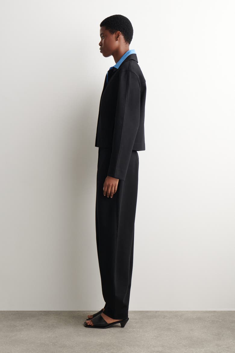 Jersey Tulip Pants, Alternate, color, BLACK