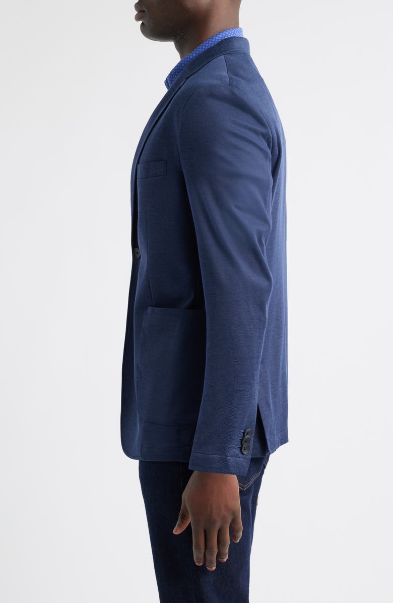 Johnston & Murphy XC Flex<sup>®</sup> Navy Bird's Eye Knit Sport Coat, Alternate, color, Navy