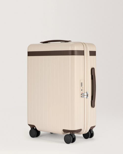 Carl Friedrik The Carry-on Zipped Suitcase In Sand/chocolate