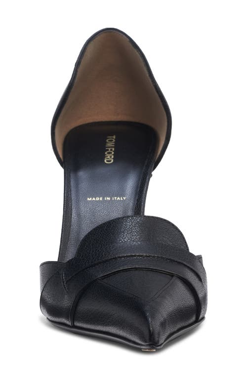 Tom Ford D'orsay Loafer Pump In Black