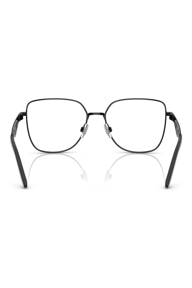 56mm Square Optical Glasses, Alternate, color, BLACK