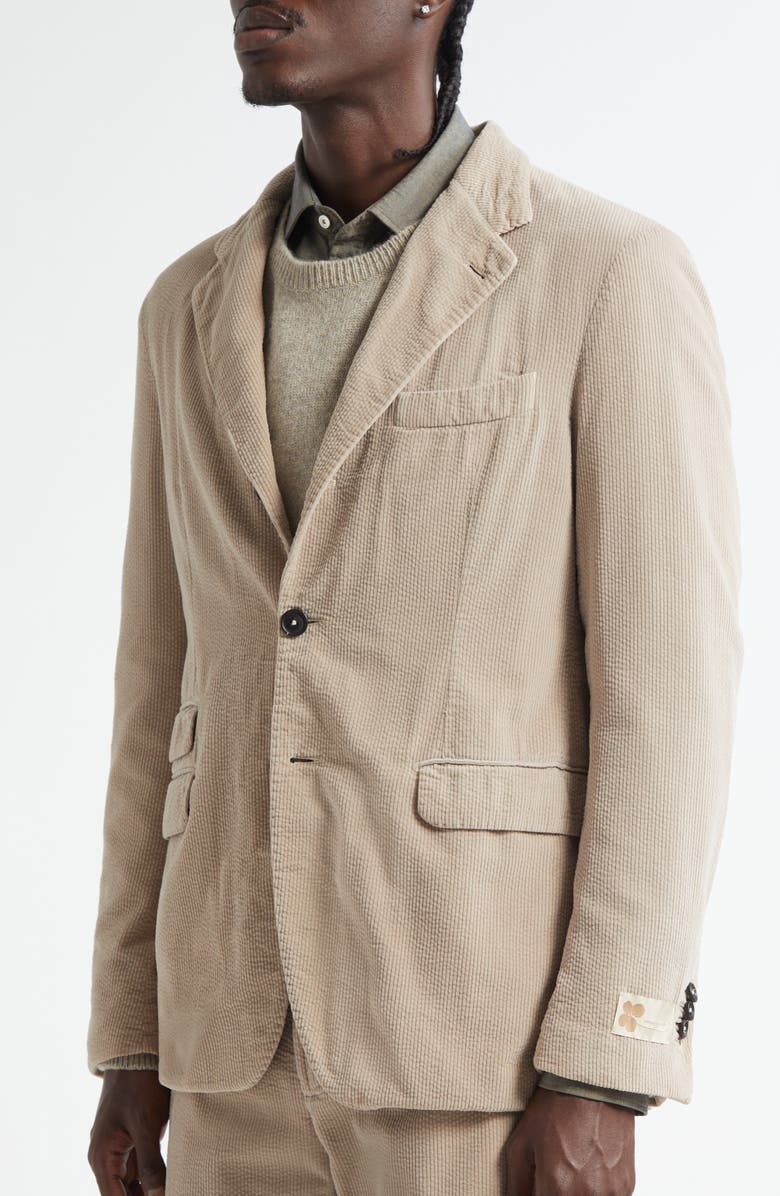 Massimo Alba Sloop Pinwale Corduroy Suit, Alternate, color, Ice
