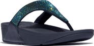 FitFlop Lulu Crystal embellished toe-post sandals
