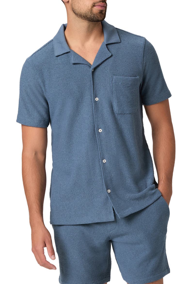 Oliver Terry Cloth Camp Shirt, Main, color, LAKESIDE
