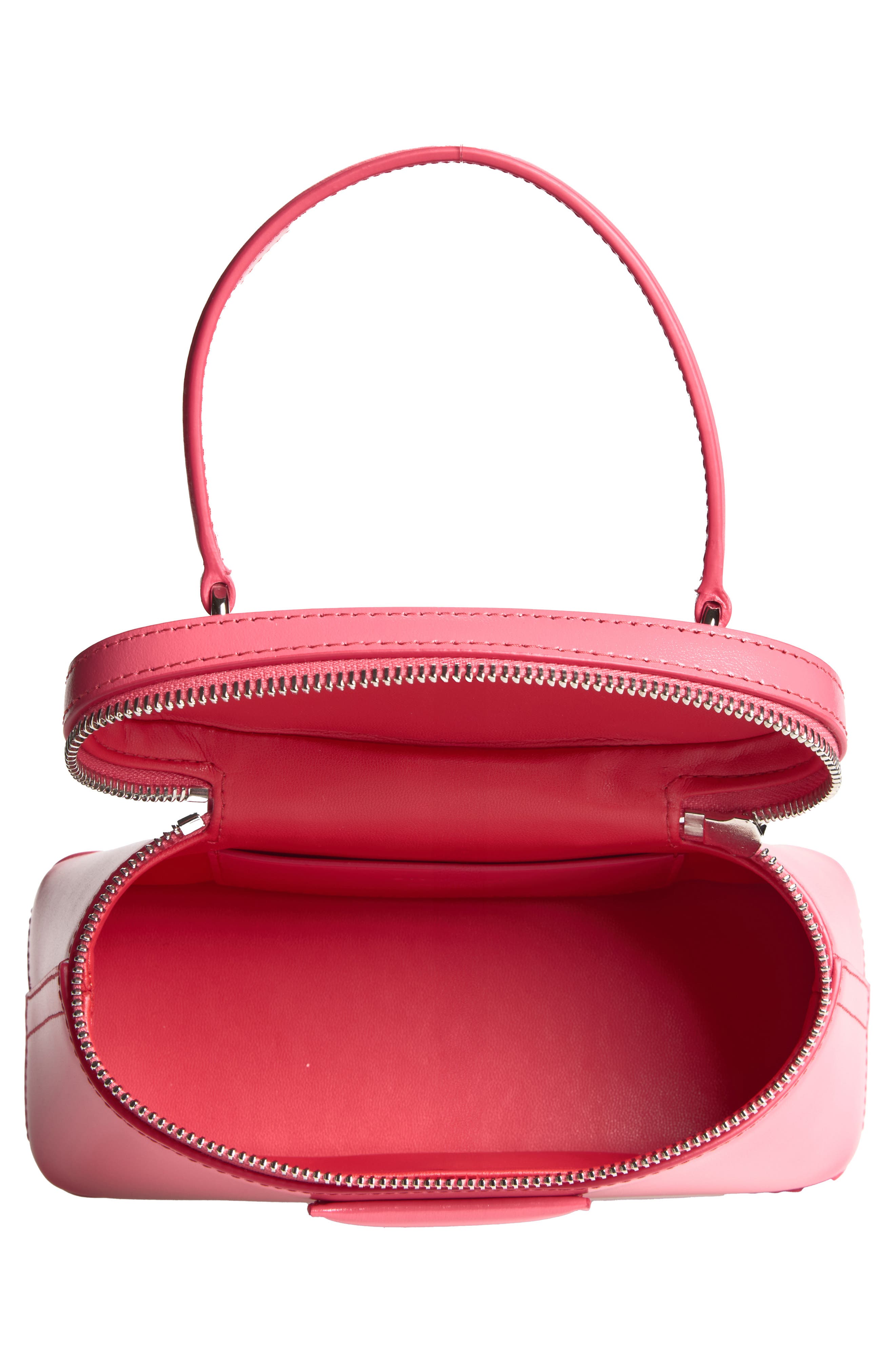 Givenchy Mini Antigona Vanity Leather Handbag, Alternate, color, Bright Peach