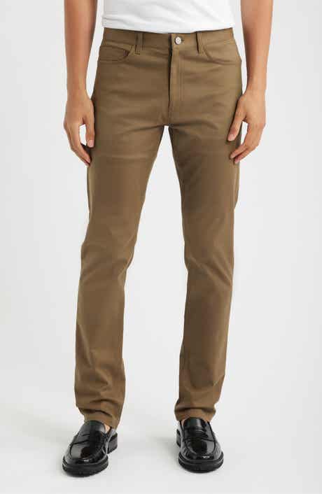 Raffi Soft Stretch Cotton & Lyocell Slim Leg Pants