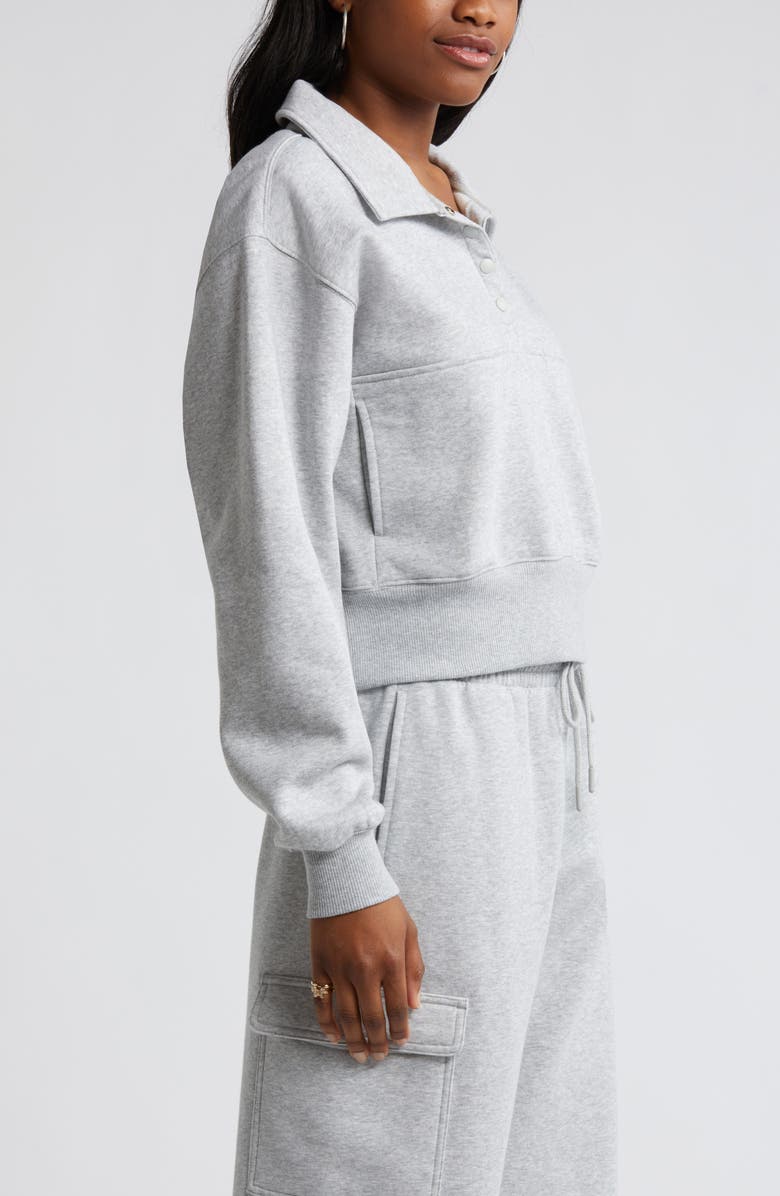 BP. Polo Fleece Sweatshirt, Alternate, color,