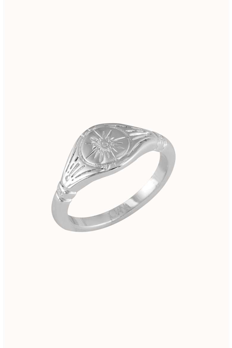 Moonbeam Pinky Ring, Main, color, Silver