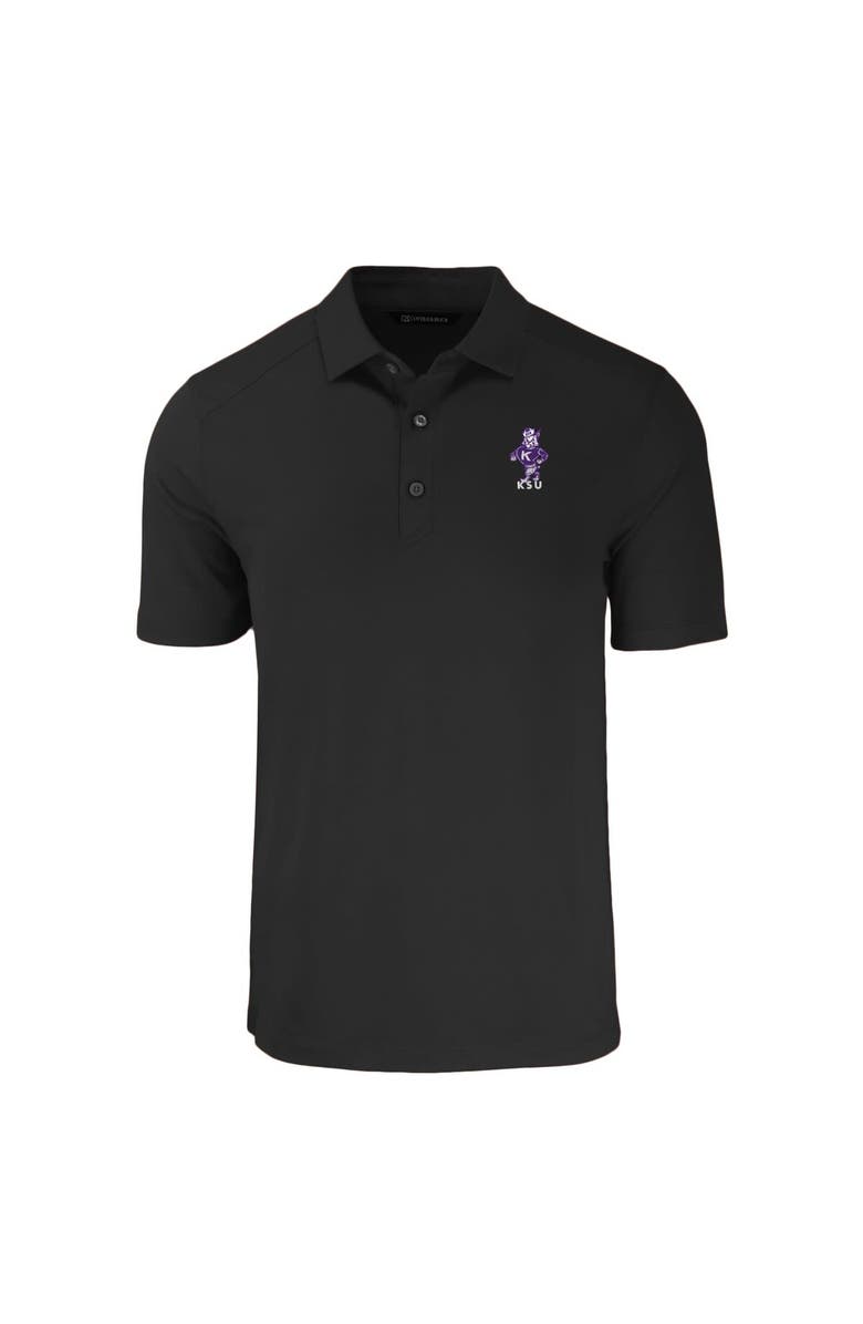 Cutter & Buck Men's Cutter & Buck Black Kansas State Wildcats Big & Tall Forge Eco Stretch Recycled Polo, Alternate, color, 