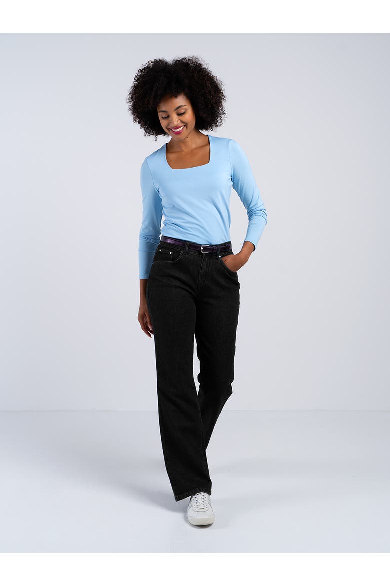 Darla Comfort Bootcut Jeans, Alternate, color, Black