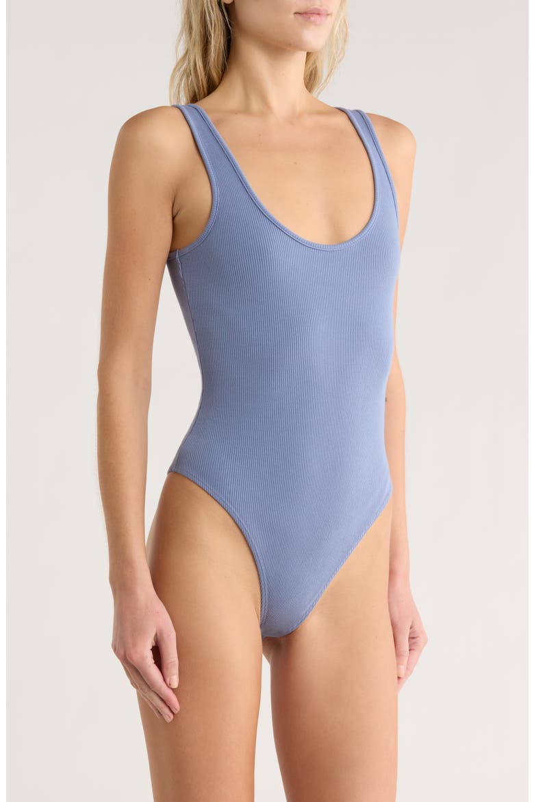 Nica Scoop Neck Tank Bodysuit, Alternate, color, WILD WIND