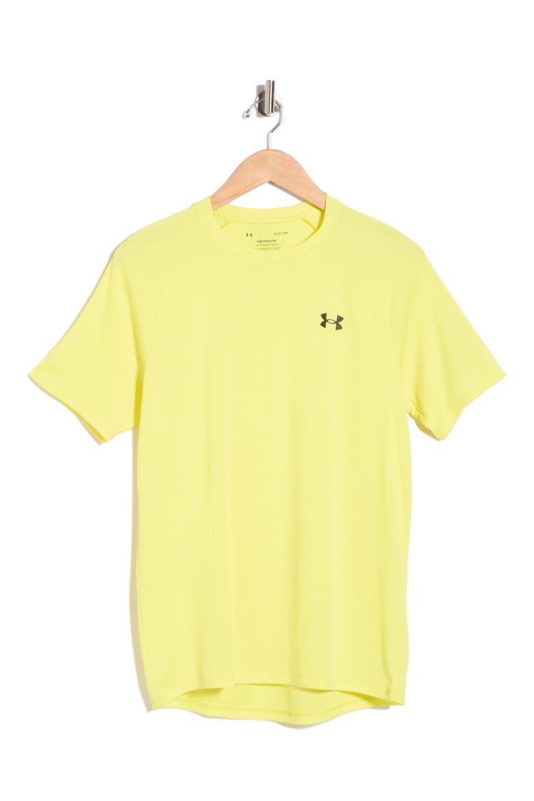Tech Textured T-Shirt, Main, color, 731 HIGH VIS YELLOW