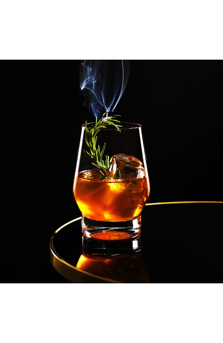 Viski Raye Crystal Heavy Base Whiskey Glasses Set of 2, Alternate, color, Clear