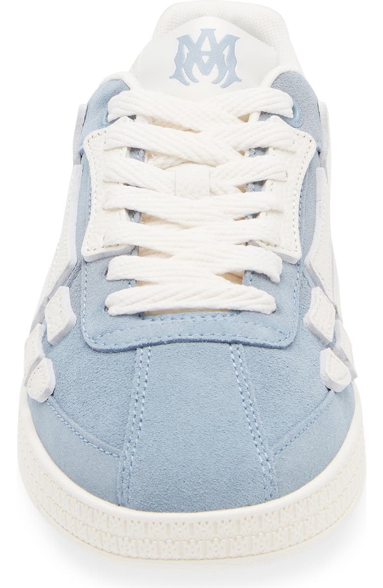 AMIRI Pacific Bones Suede Sneaker, Alternate, color, Ashley Blue