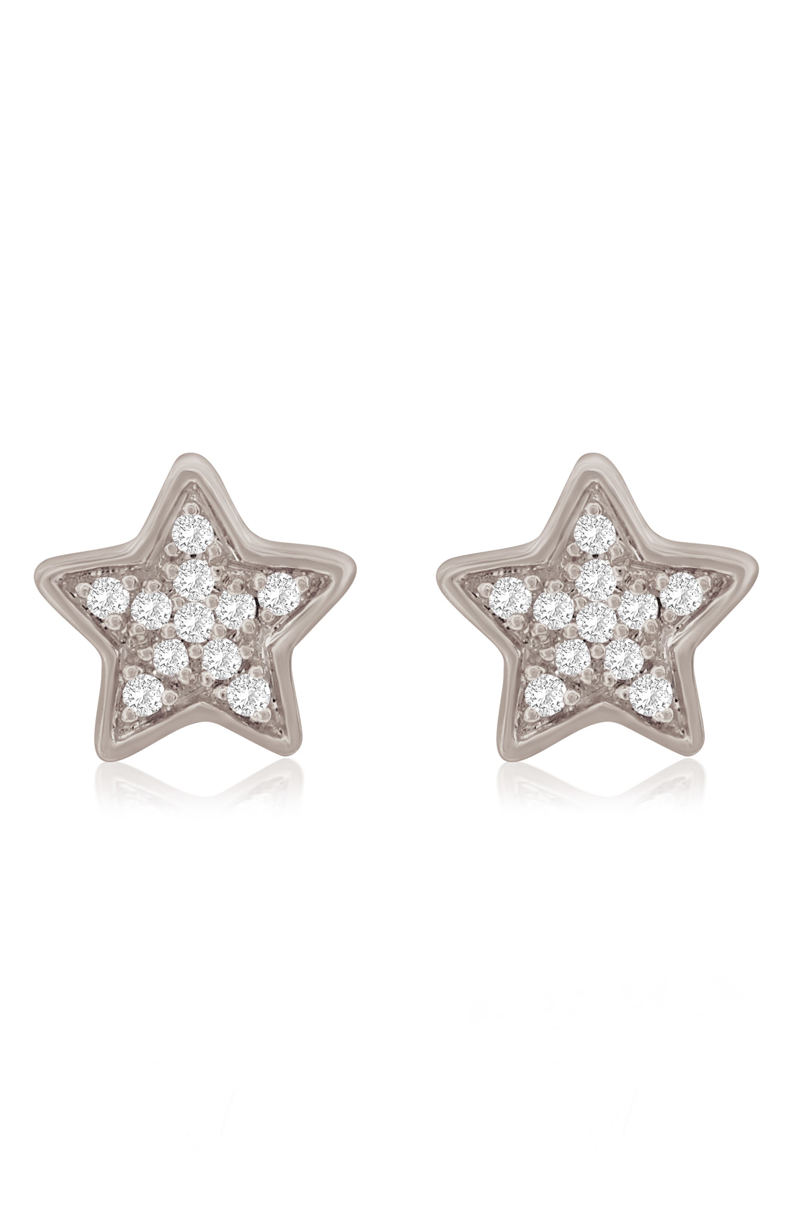 SUZY LEVIAN DIAMONDS 14K Gold Diamond Star Stud Earrings - 0.06 ct.