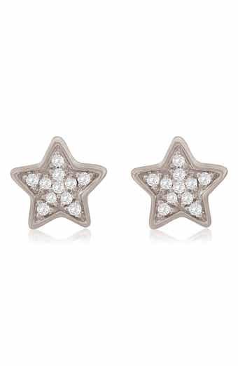 SUZY LEVIAN DIAMONDS 14K Gold Diamond Star Stud Earrings - 0.06 ct.