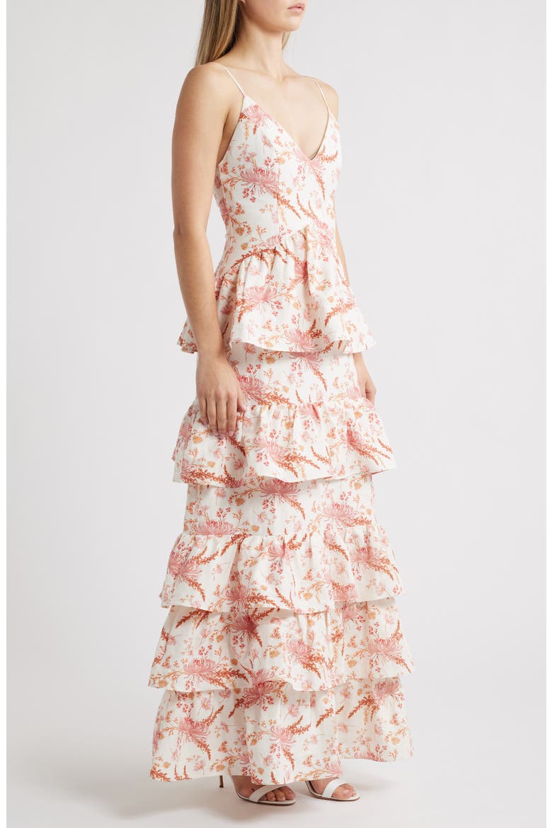Amara Tiered Maxi Dress, Alternate, color, WILD MEADOW