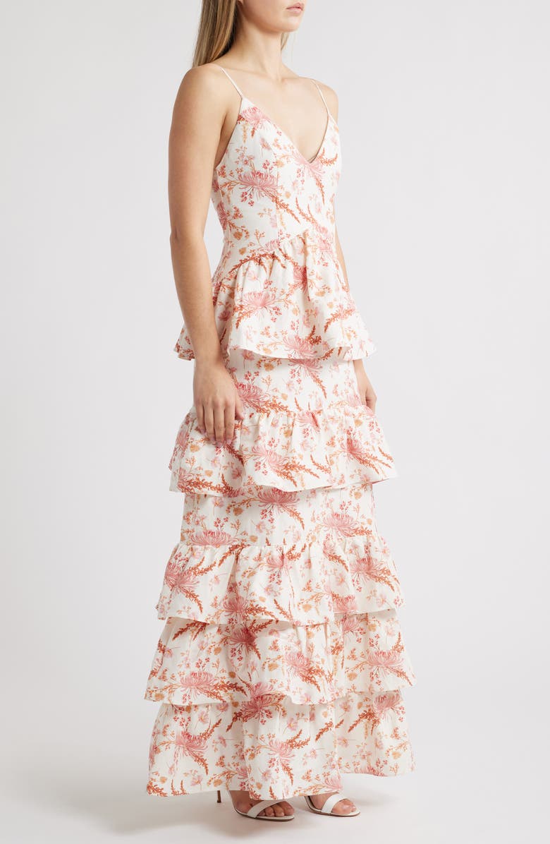 Sonya Moda Amara Tiered Maxi Dress, Alternate, color, Wild Meadow