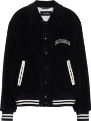 Dolce&Gabbana Padded Corduory Varsity Jacket
