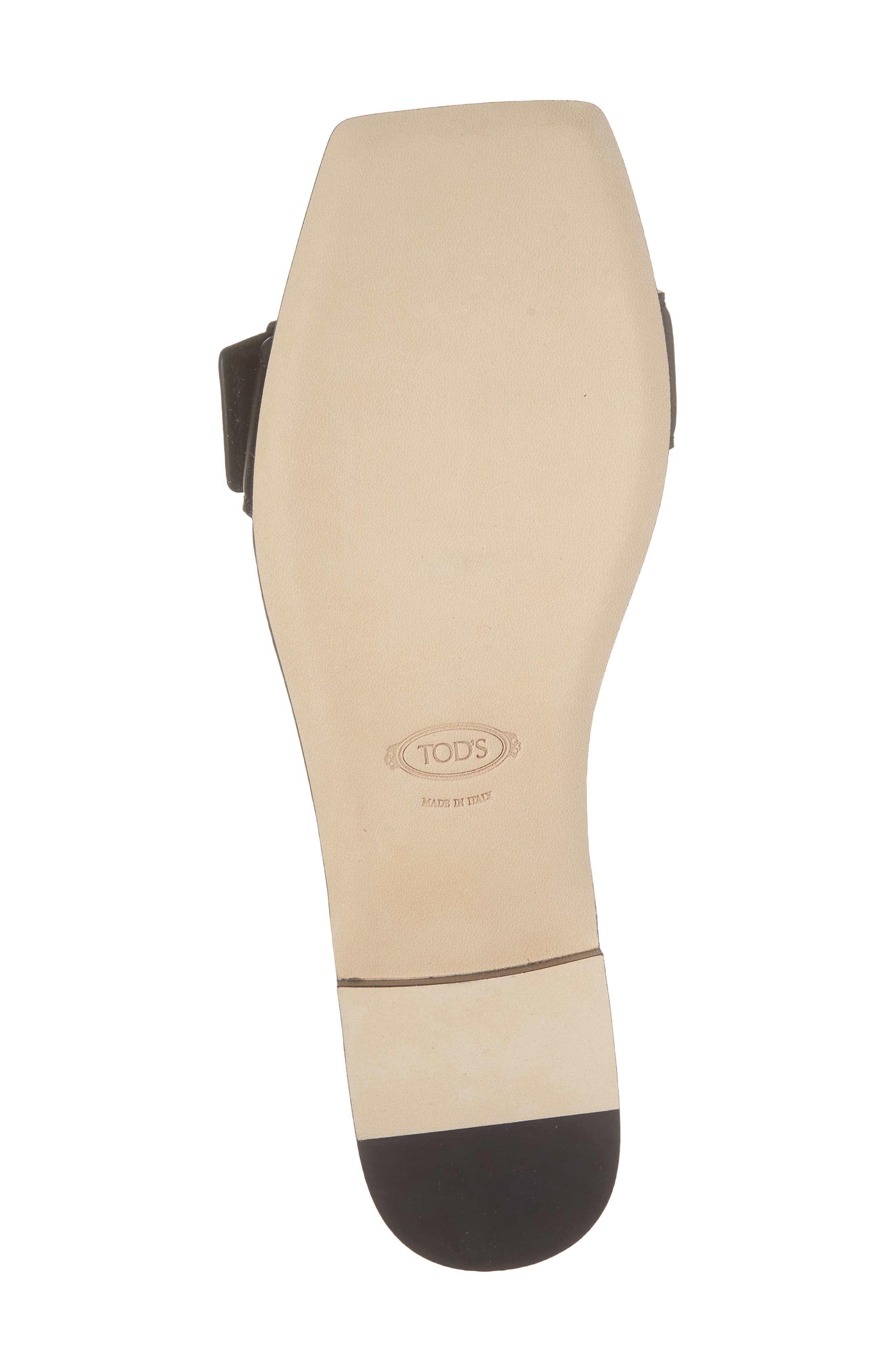 Tod's Buckle Slide Sandal, Alternate, color, Nero