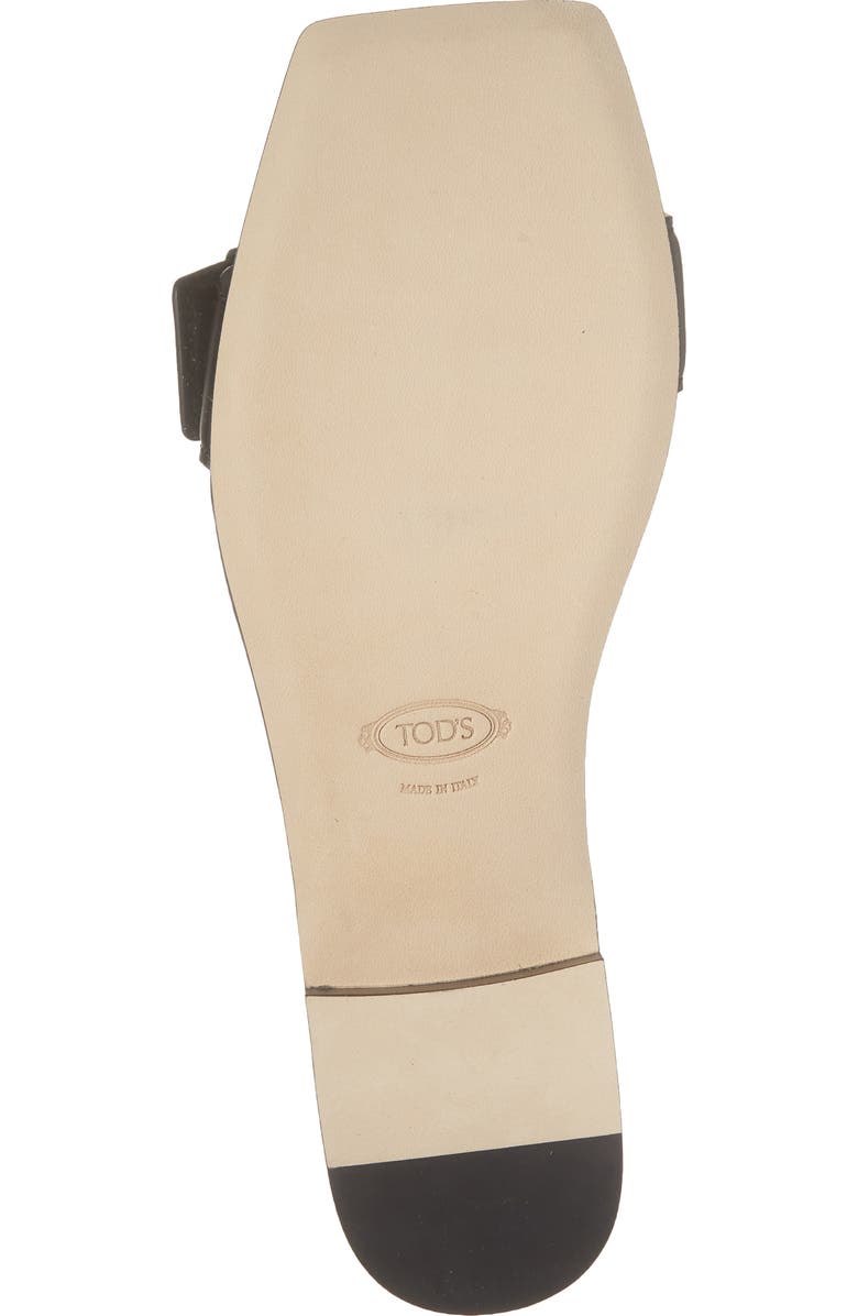 Tod's Buckle Slide Sandal, Alternate, color, Nero