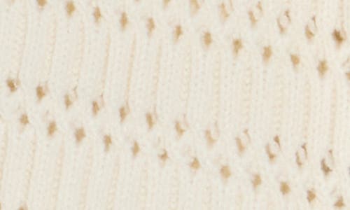 CALVIN KLEIN CALVIN KLEIN BUTTON FRONT OPEN CROCHET CARDIGAN 
