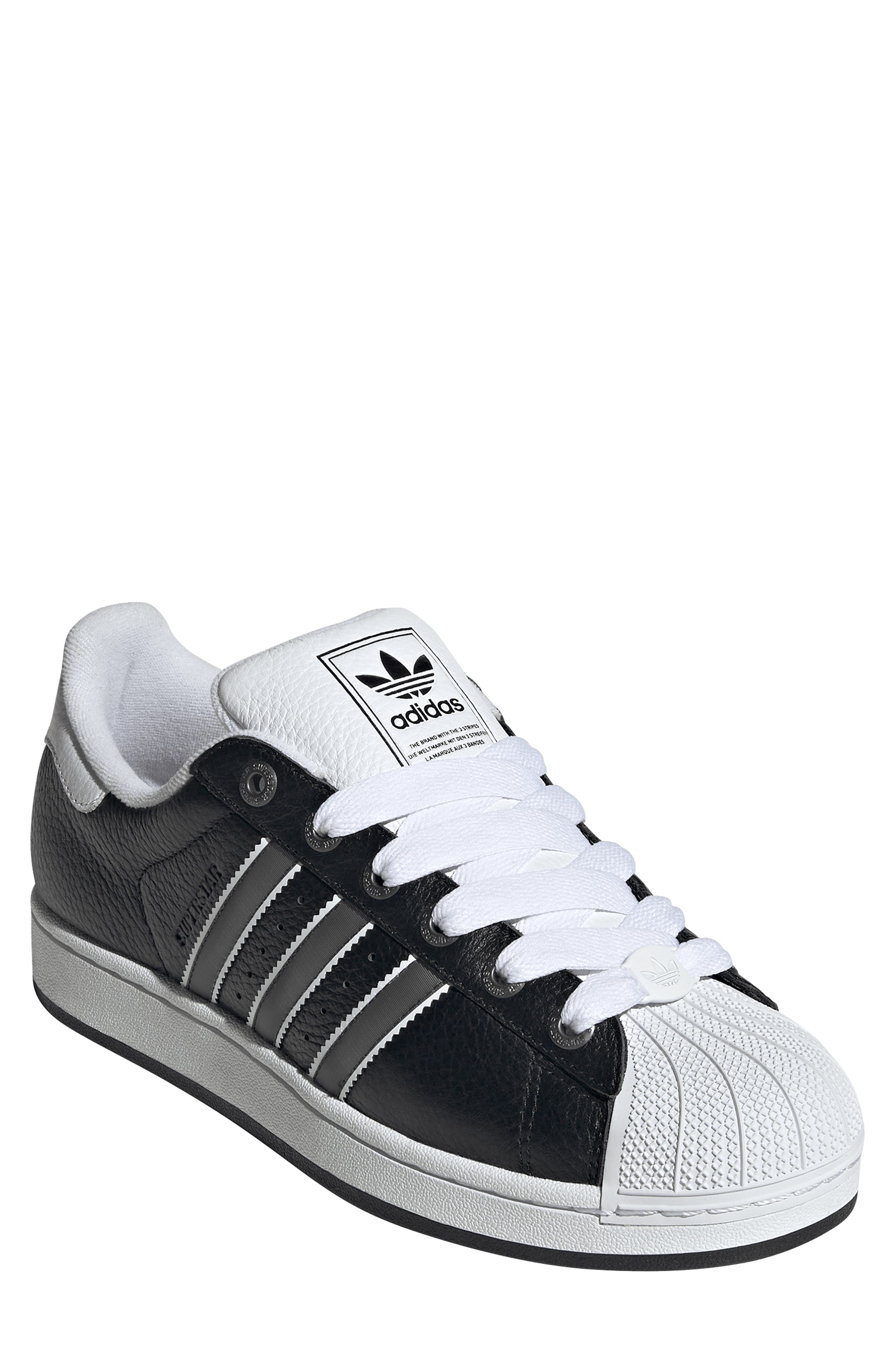 adidas Gender Inclusive Superstar II Sneaker, Main, color, Black/ Matte Silver/ White