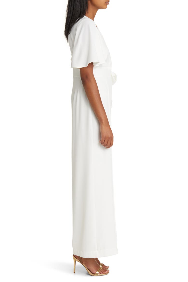 Karina Crepe Jumpsuit, Alternate, color, IVORY