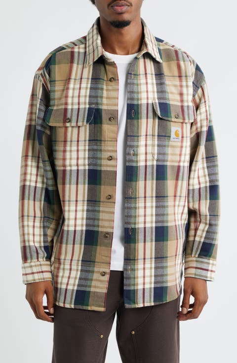 Tamblyn Plaid Cotton Flannel Button-Up Shirt