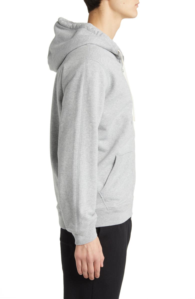 Reigning Champ Midweight Terry Classic Full Zip Hoodie, Alternate, color, Heather Grey