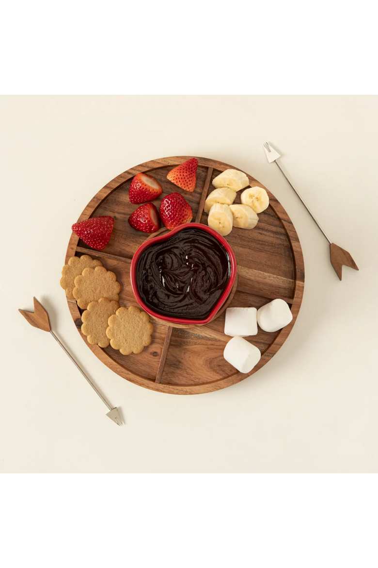 Date Night Fondue Set, Alternate, color, Red