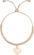 SPHERA MILANO Heart Charm Adjustable Bracelet