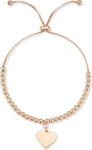 SPHERA MILANO Heart Charm Adjustable Bracelet