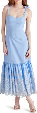 Steve Madden Rosalia Embroidered Cotton Maxi Sundress