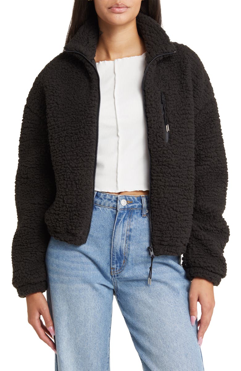 BP. High Pile Fleece Zip-Up Jacket, Main, color,