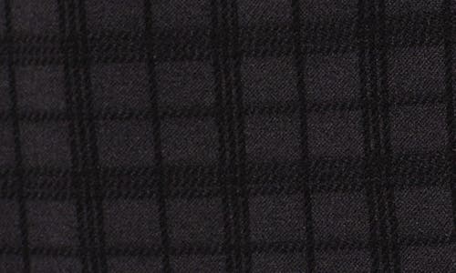 Liverpool Los Angeles Open Front Plaid Blazer In Black