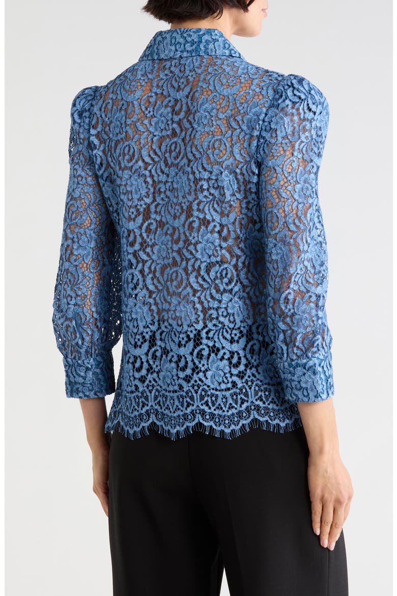 Andrea Lace Shirt, Alternate, color, INDIGO LACE